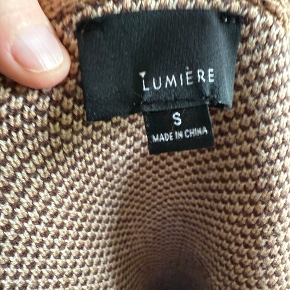 NWOT Lumiere Fringe Button Front Sweater - Picture 4 of 9